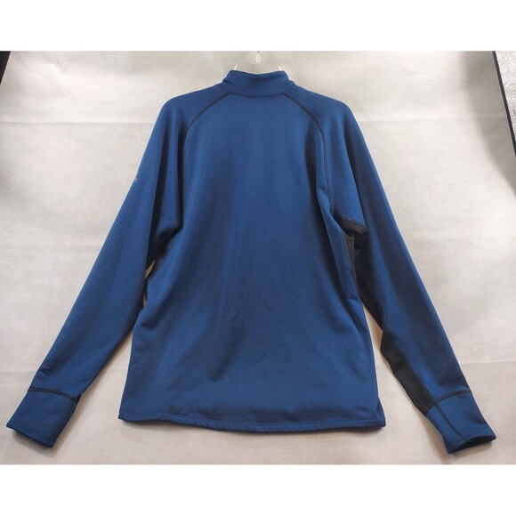 The North Face Jacket Mens Large L Blue Black Quarter Zip Flight Series Pullover - Picture 2 of 5